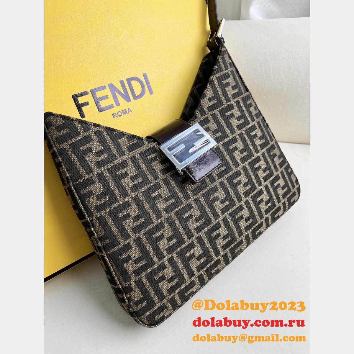knockoff F**di vintage cheap armpit bag