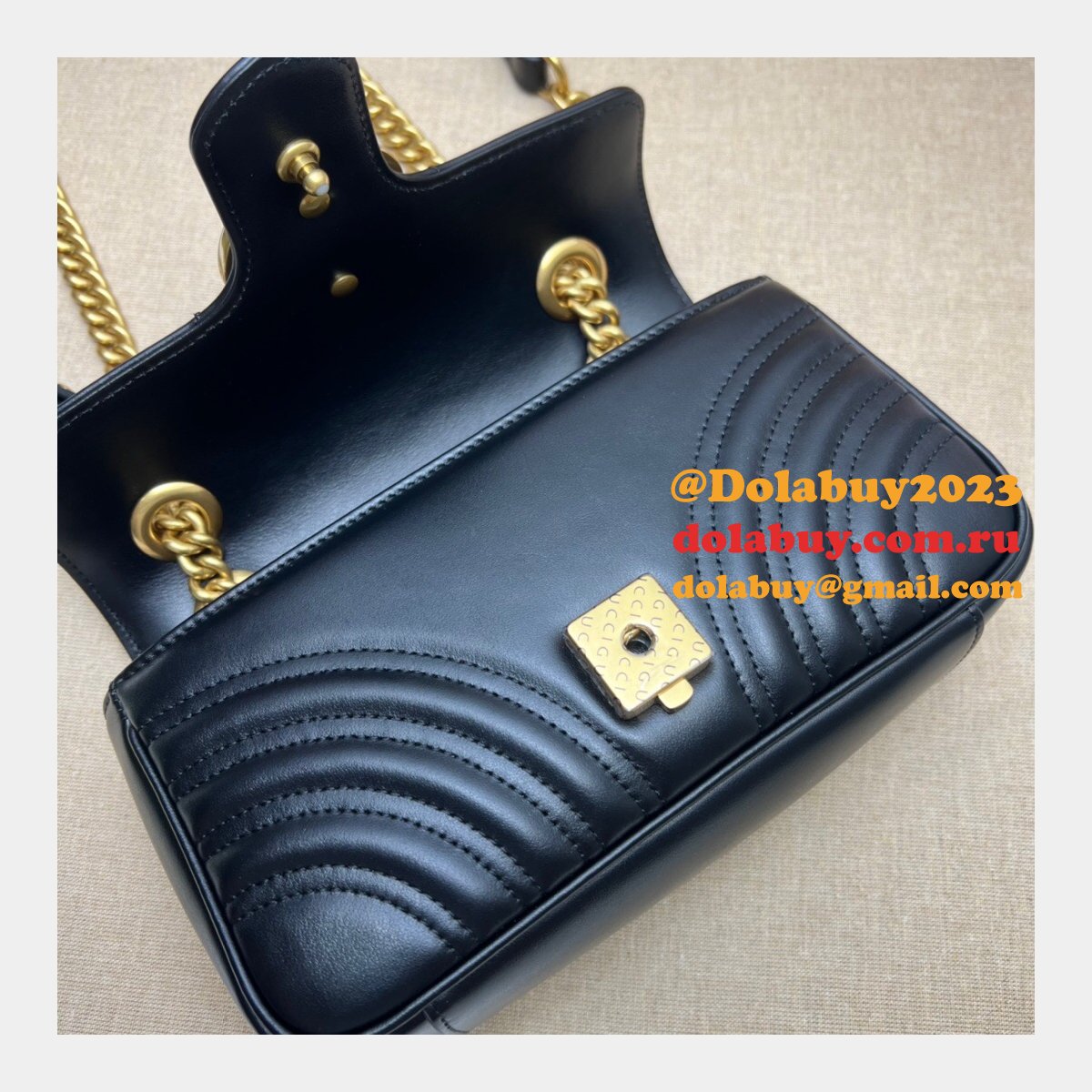 High Quality Replica 446744 MARMONT SMALL GG HANDBAG