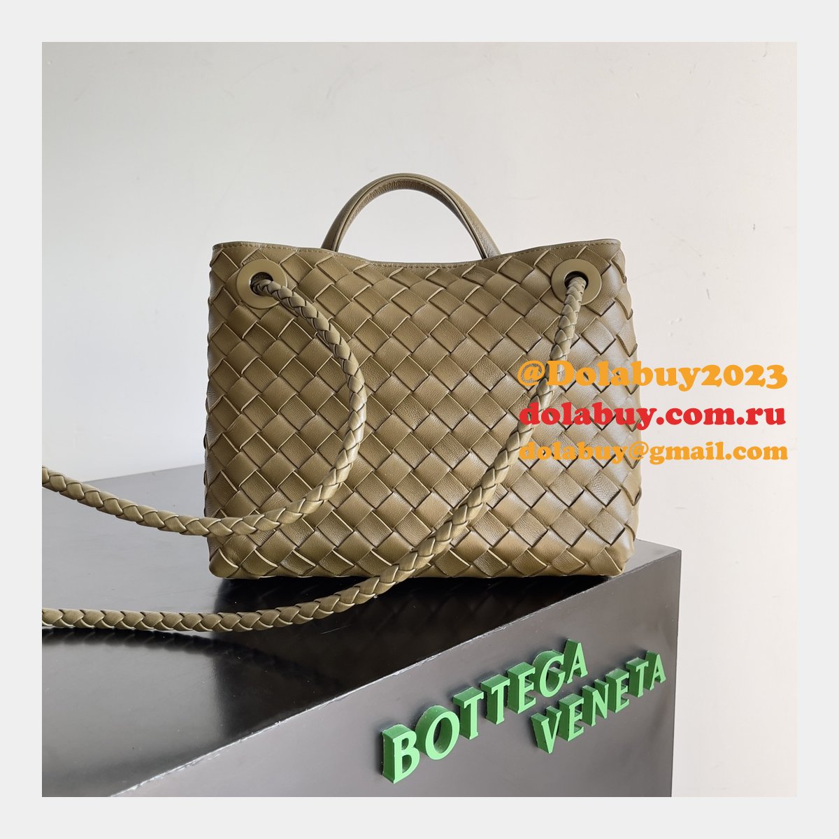 b0tte*a Ven*ta andiamo small 25cm bag leather strap