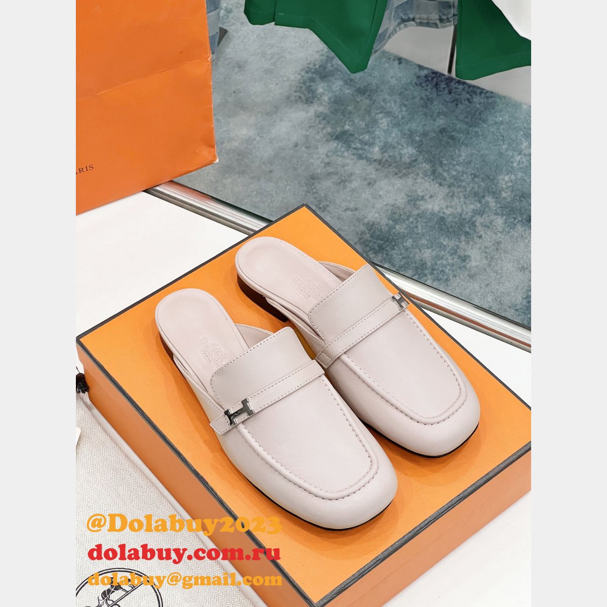 Best hermes Fashion Mule slippers Wholesale