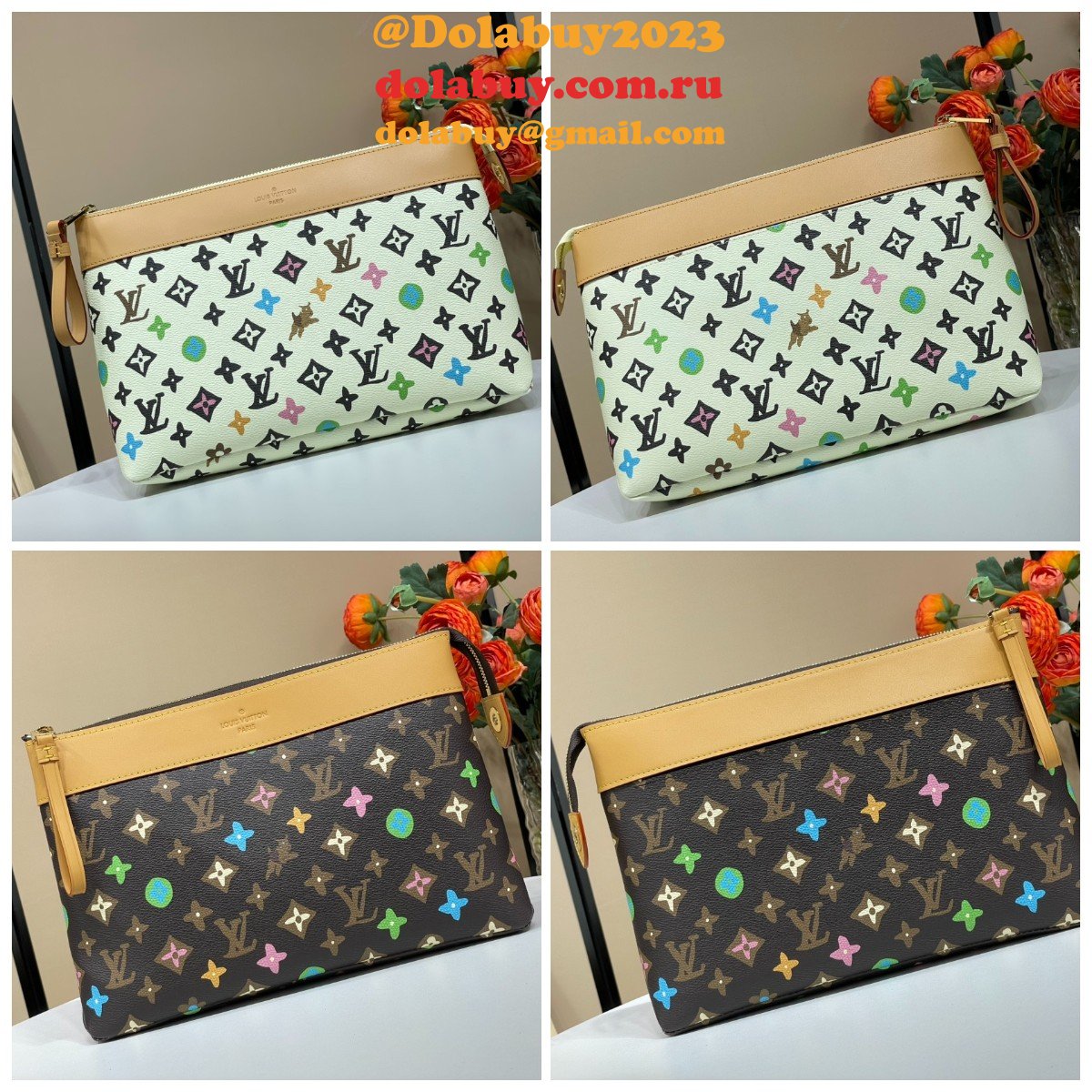 Fashion Louis Vuitton M83568 Pochette Voyage Souple Replica Bag