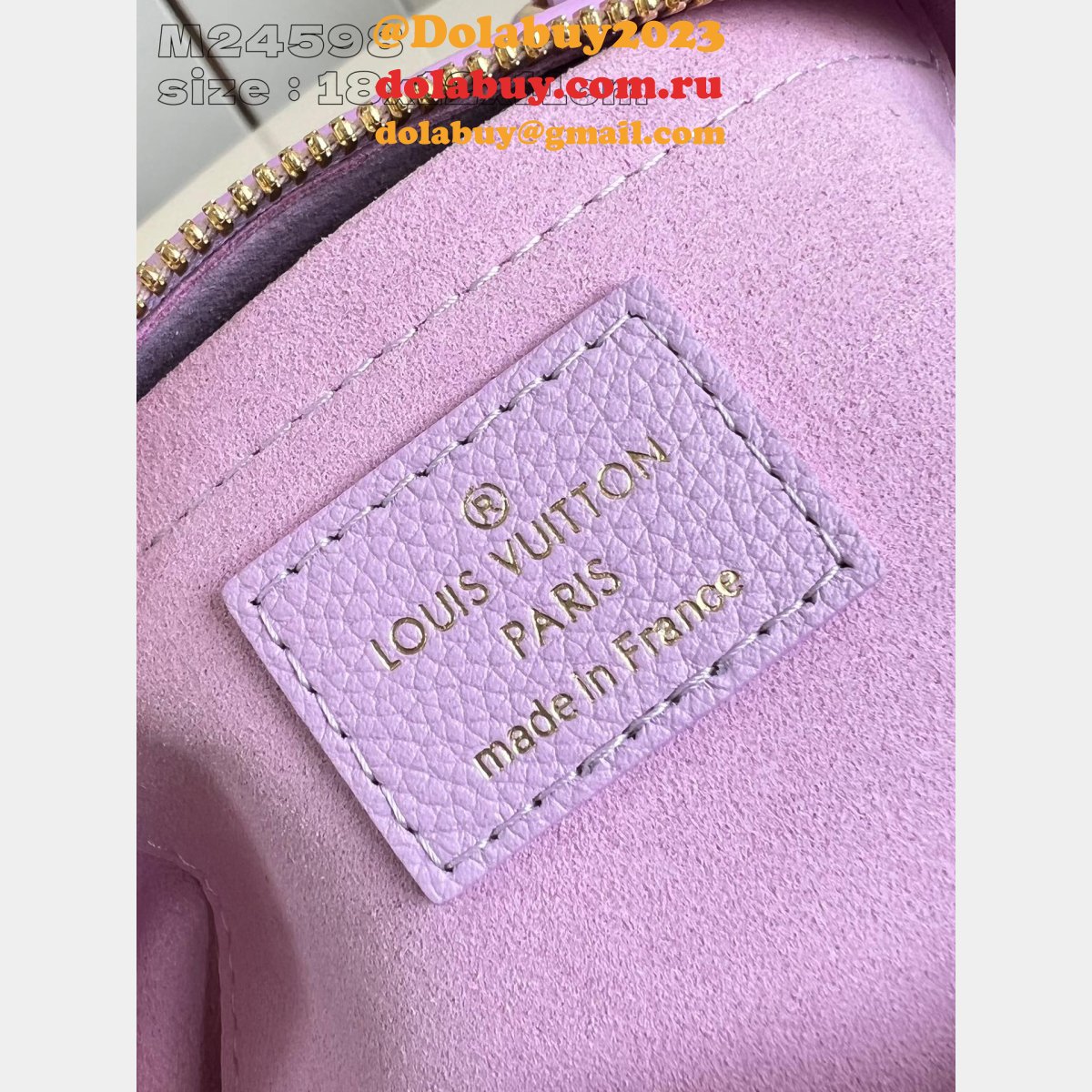 Shop Top M24598 Louis Vuitton Speedy Cheap Purple Replica Bag