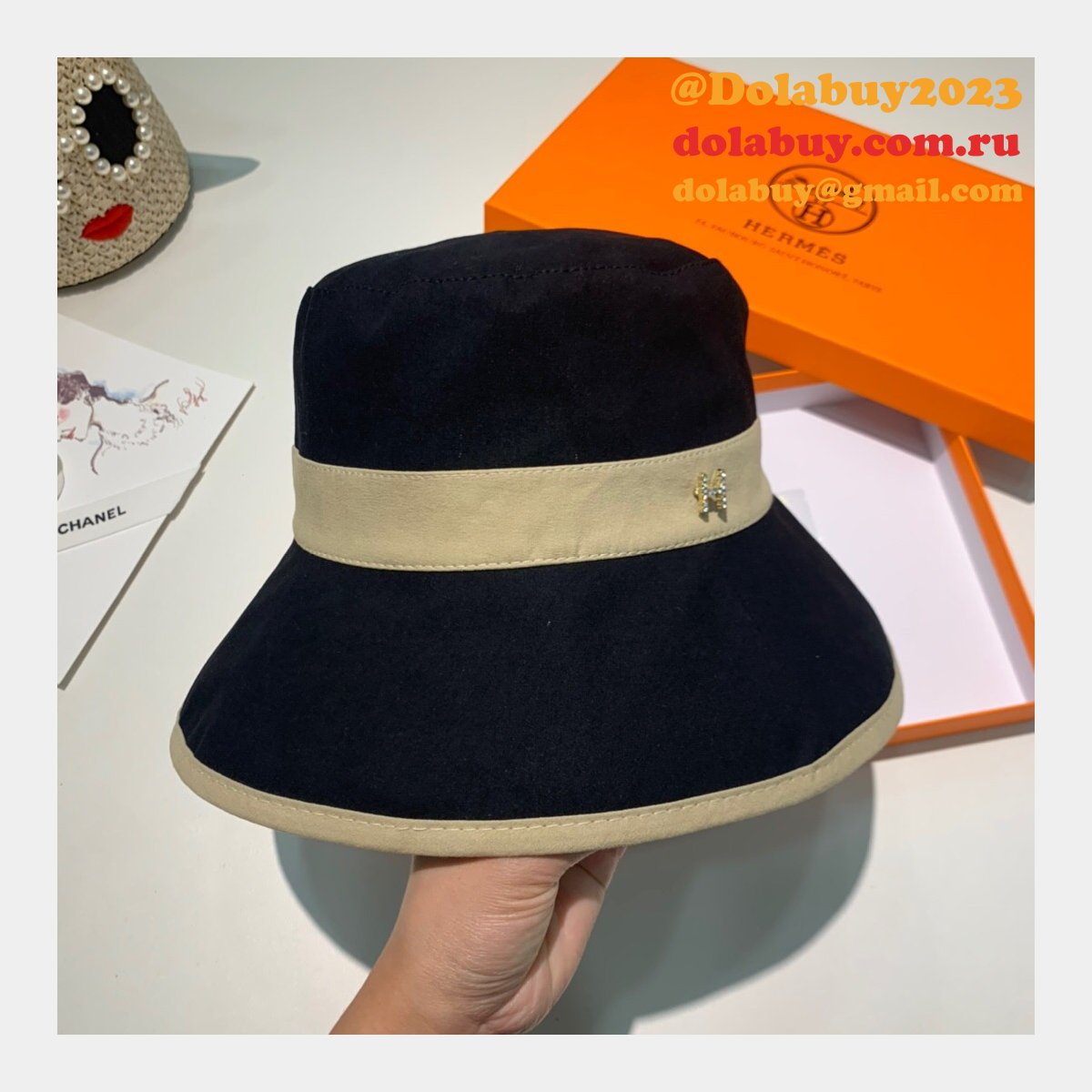 Hermes Top Quality H deduction Fishermans hat