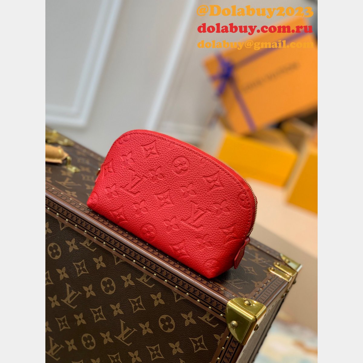 Louis Vuitton Fake M47515 Designer Makeup Bag Cosmetic Pouch