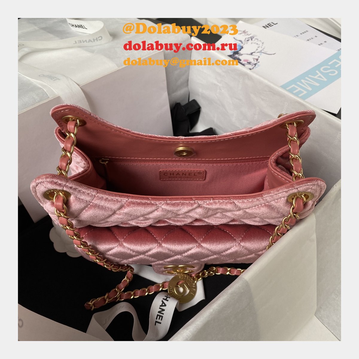 Buy Replica Hobo Luxury AS4322 Fake Designer Velvet Bag
