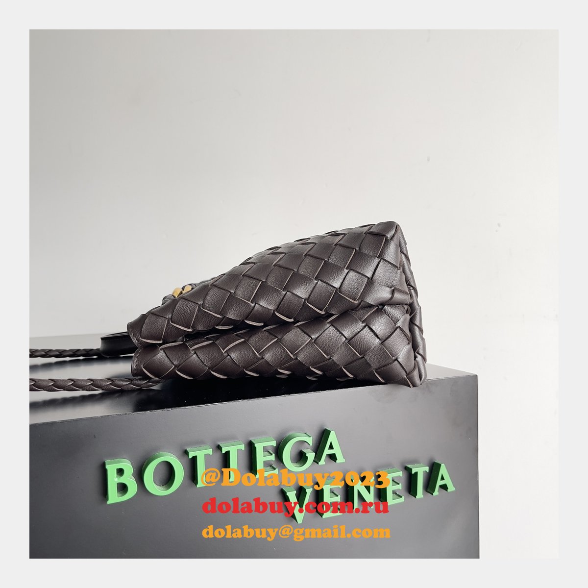b0tte*a Ven*ta andiamo small 25cm bag leather strap