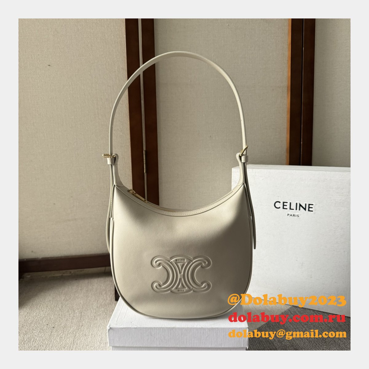 Celine Inspired 117253 Small Heloise Cuir Triomphe Bag