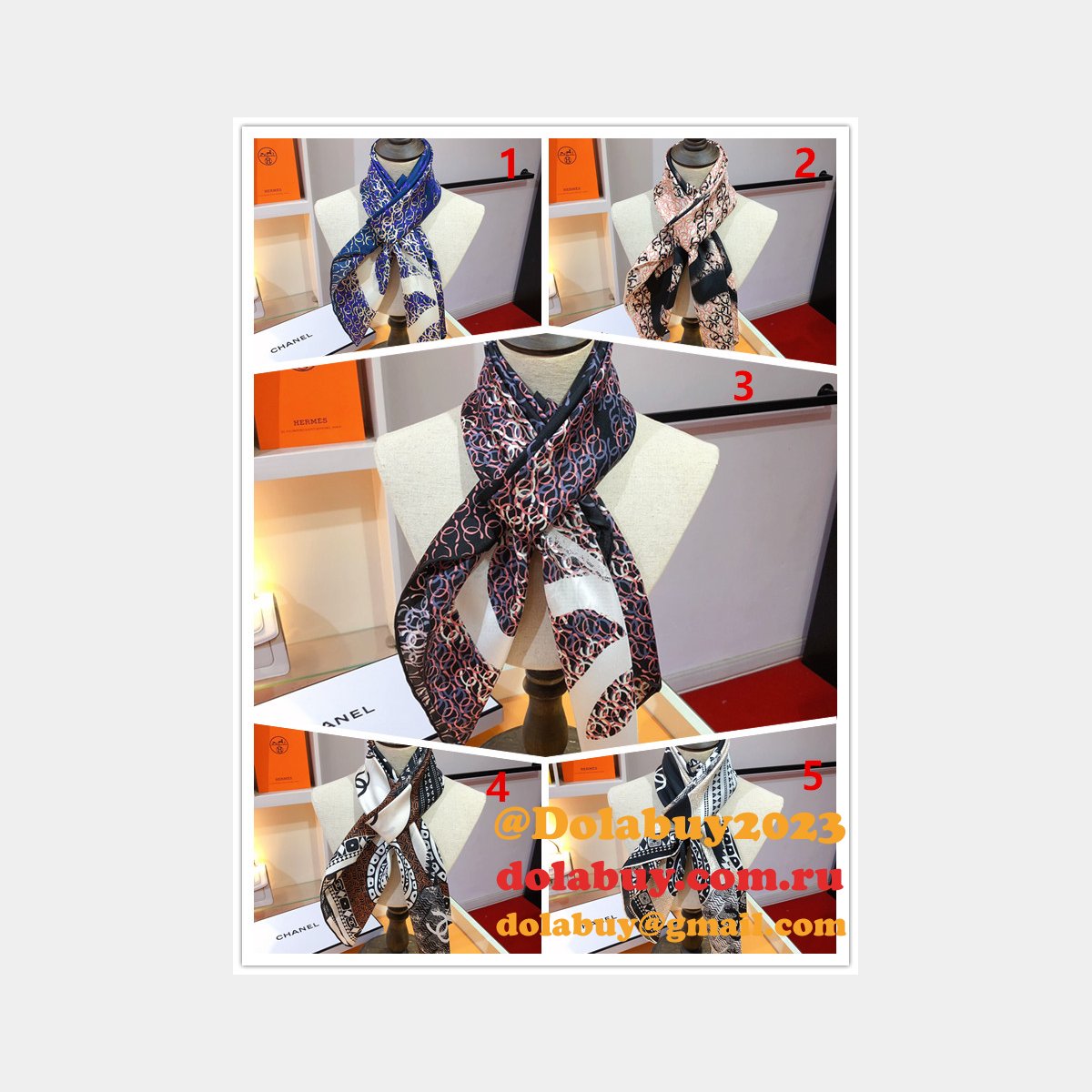 Replica CC Silk Scarves & Wraps for Women for sale