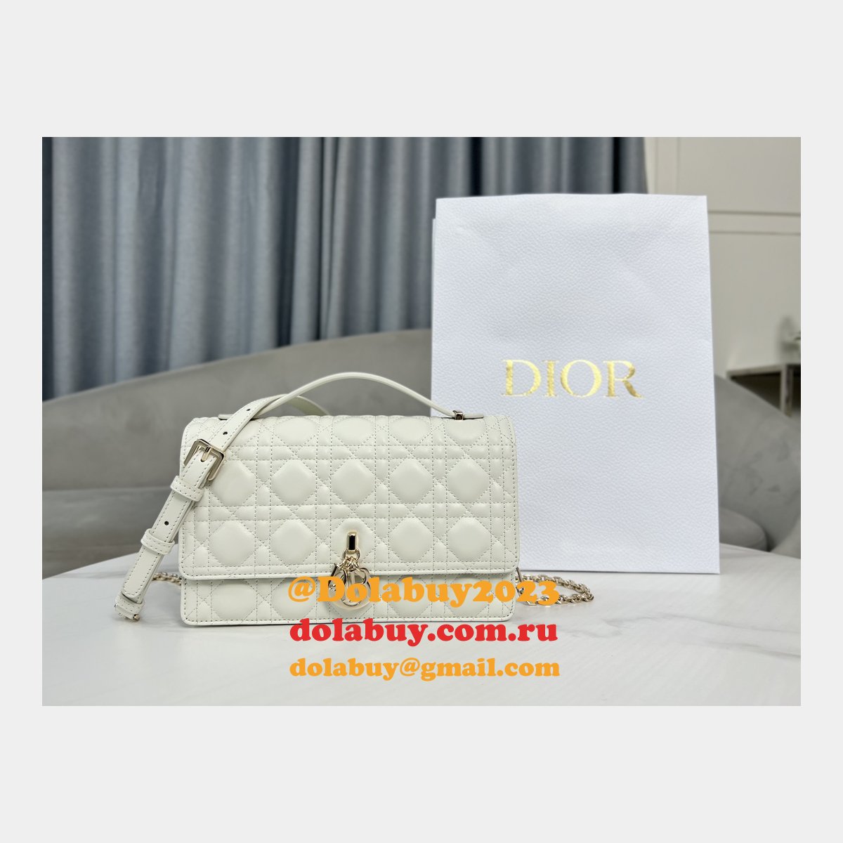 Luxury MISS DIOR LAMBSKIN 9212 Fashion LADY BAG
