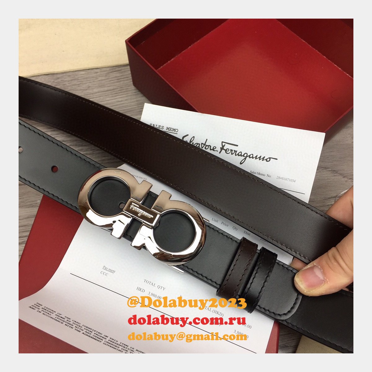 Replica Designer Salvatore Ferragamo 35 mm Black Belts