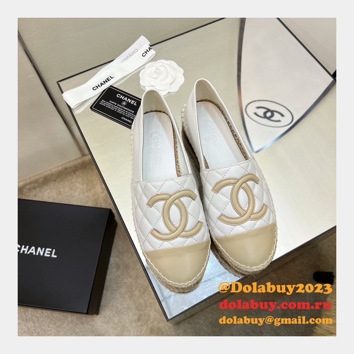 Wholesale 1:1 Mirror CC ESPADRILLES SHOES