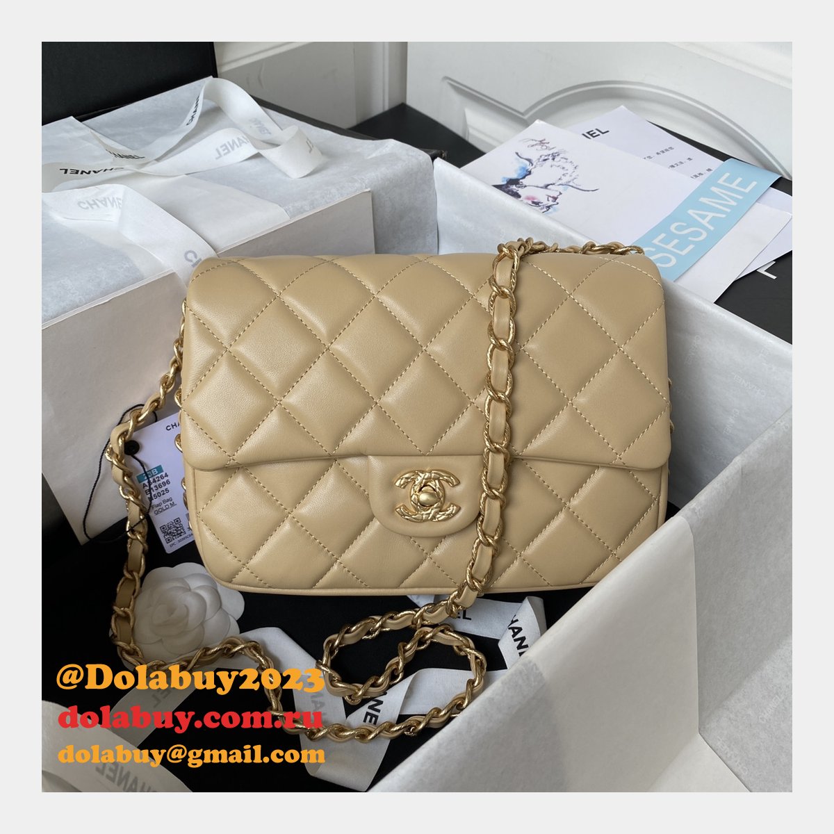 Inspired Fashion Flap AS4263/AS4264 Knock Off 7 Star 21/23CM Bag