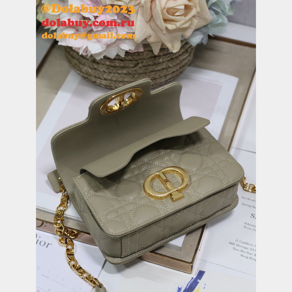 7 Star Mini Dior Jolie Top Handle Bag Wholesale 9272