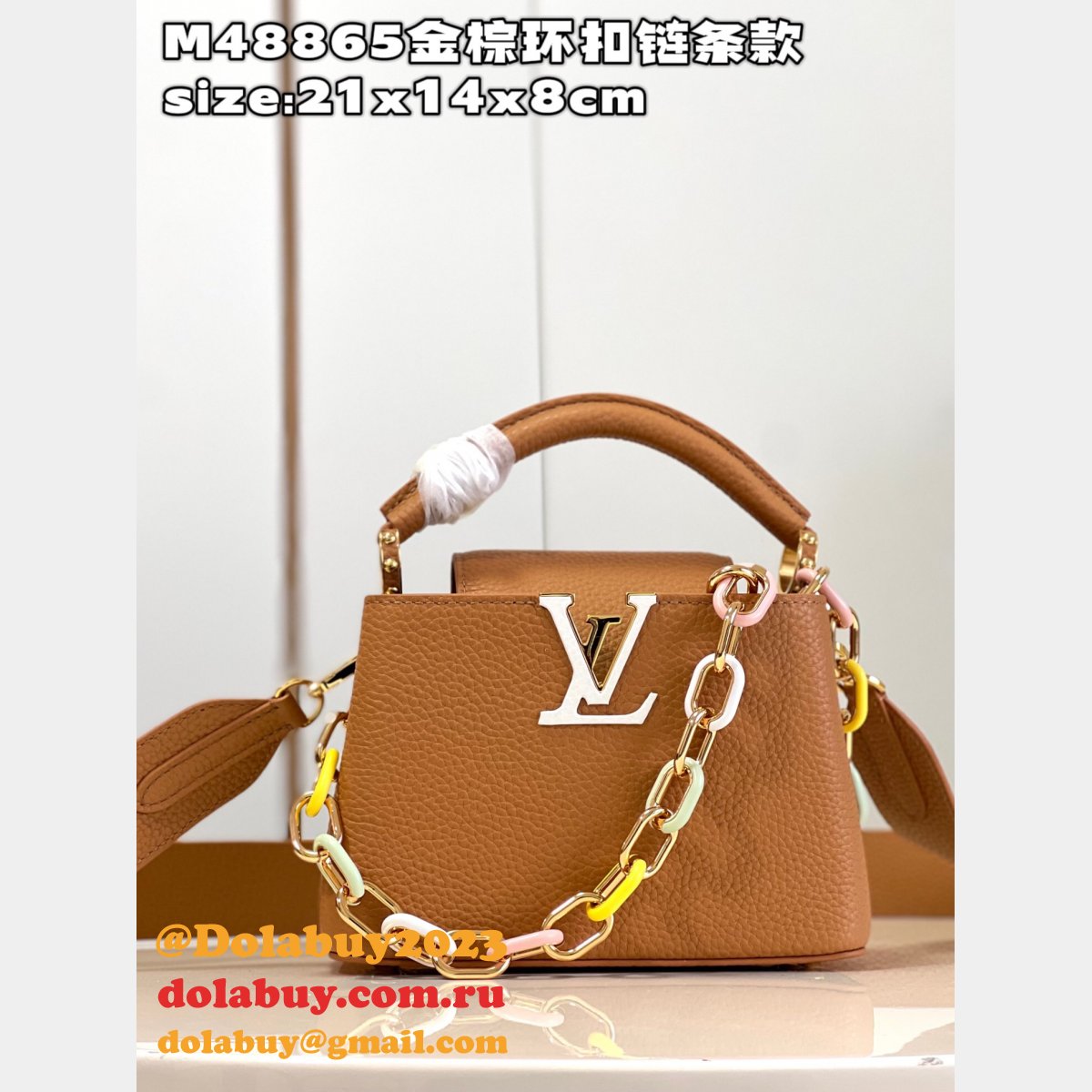 Capucines Louis Vuitton High Quality Fake M48865 Handbag