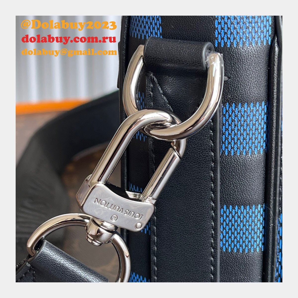 Louis Vuitton Best Replicas N50037 Studio Messenger Damier Infini Leather Bags