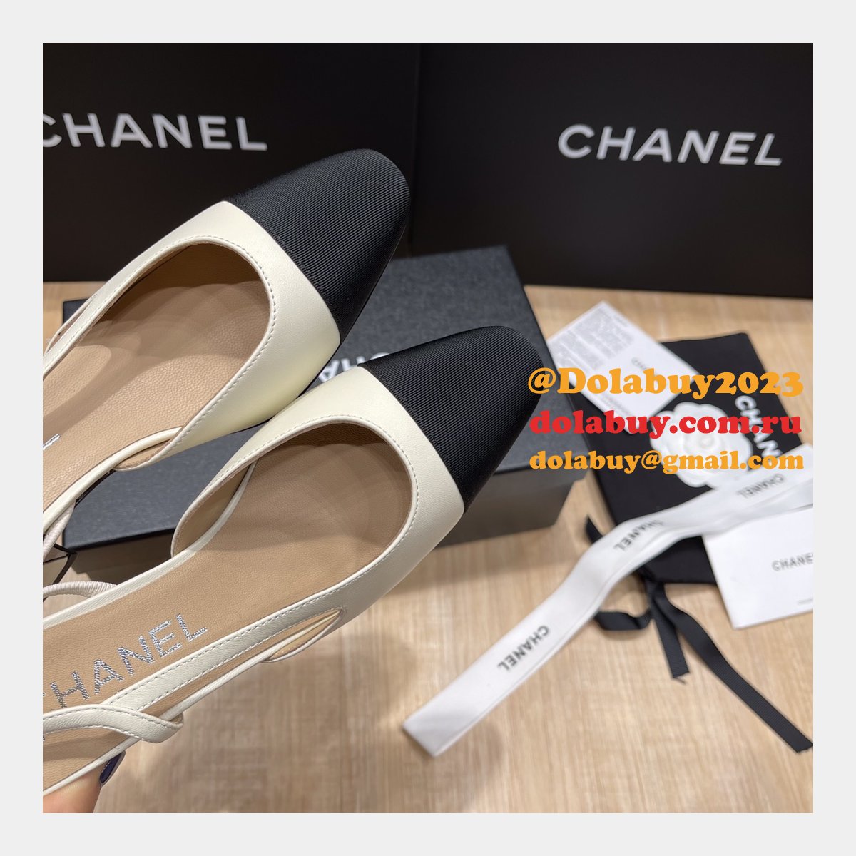 Luxury Knockoff CHANE Cheap SLINGBACKS