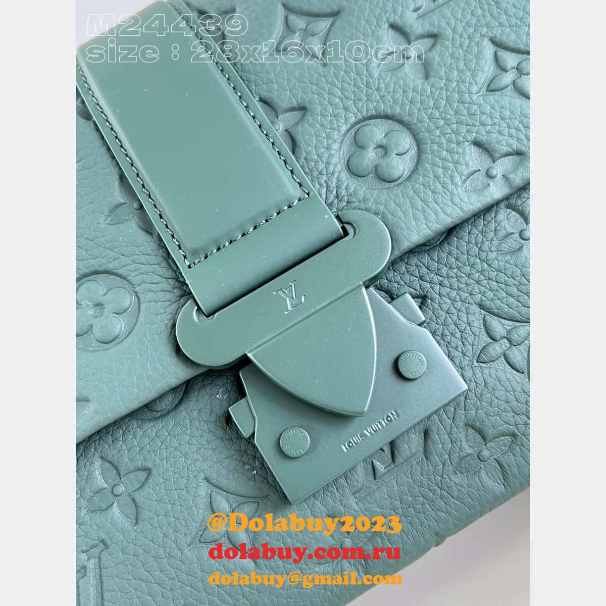 S-Cape Messenger Taurillon M24439 Green LV Knockoff Men Bags