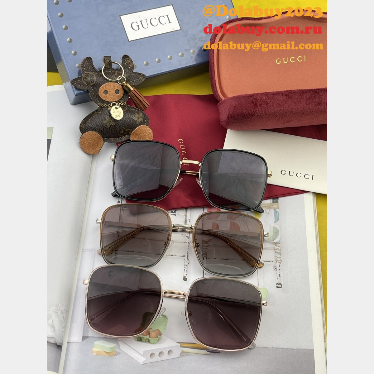 wholesale G*u*i 9807/0242 /g6521/g3369 perfect sunglasses