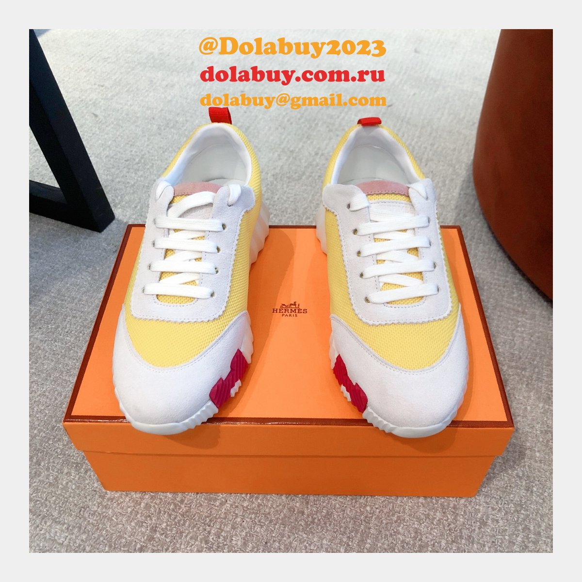 Top Quality Hermes Replica Real Luxury Sneaker Design Shoes