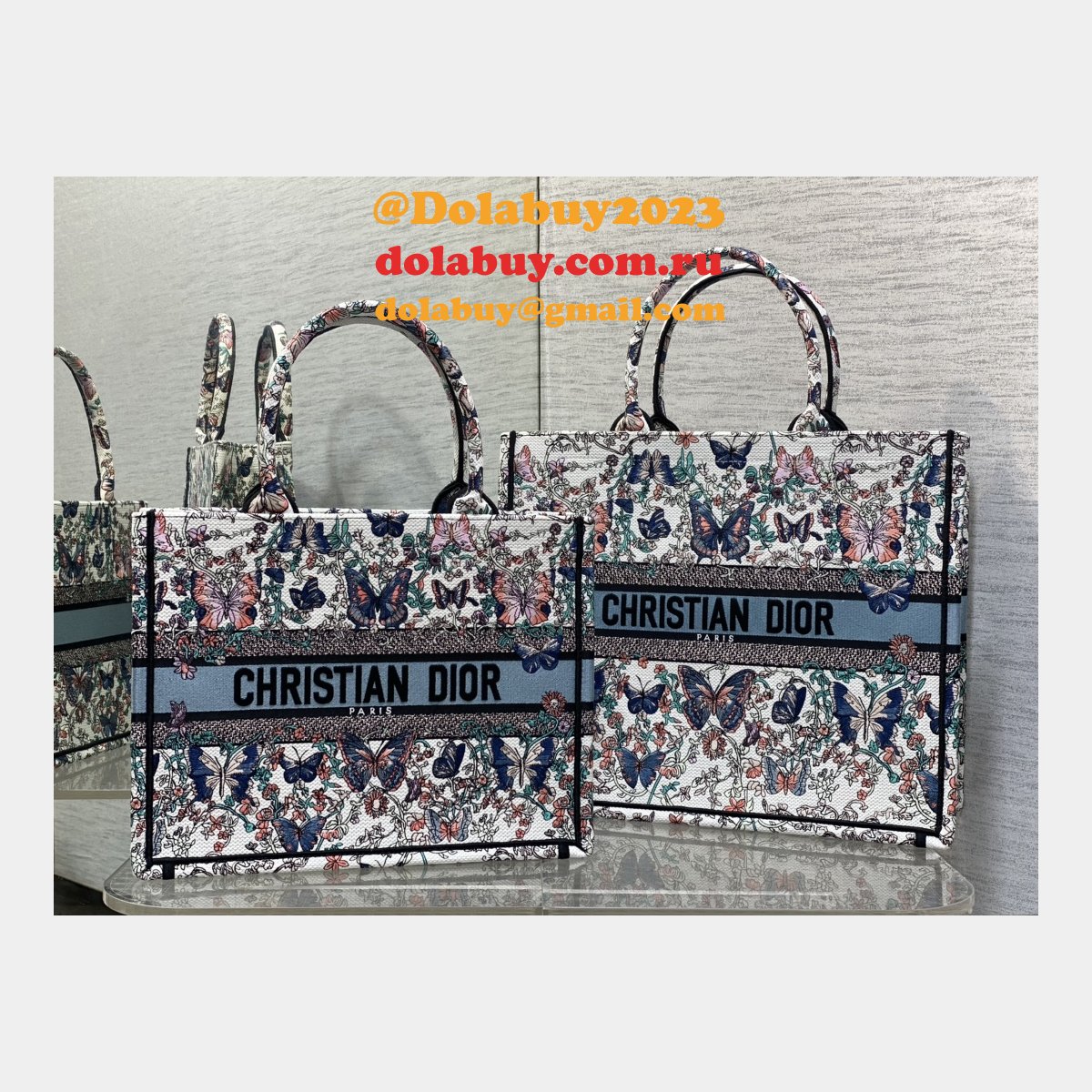 Christian Women''s Designer Copy Dior Book Tote Bags