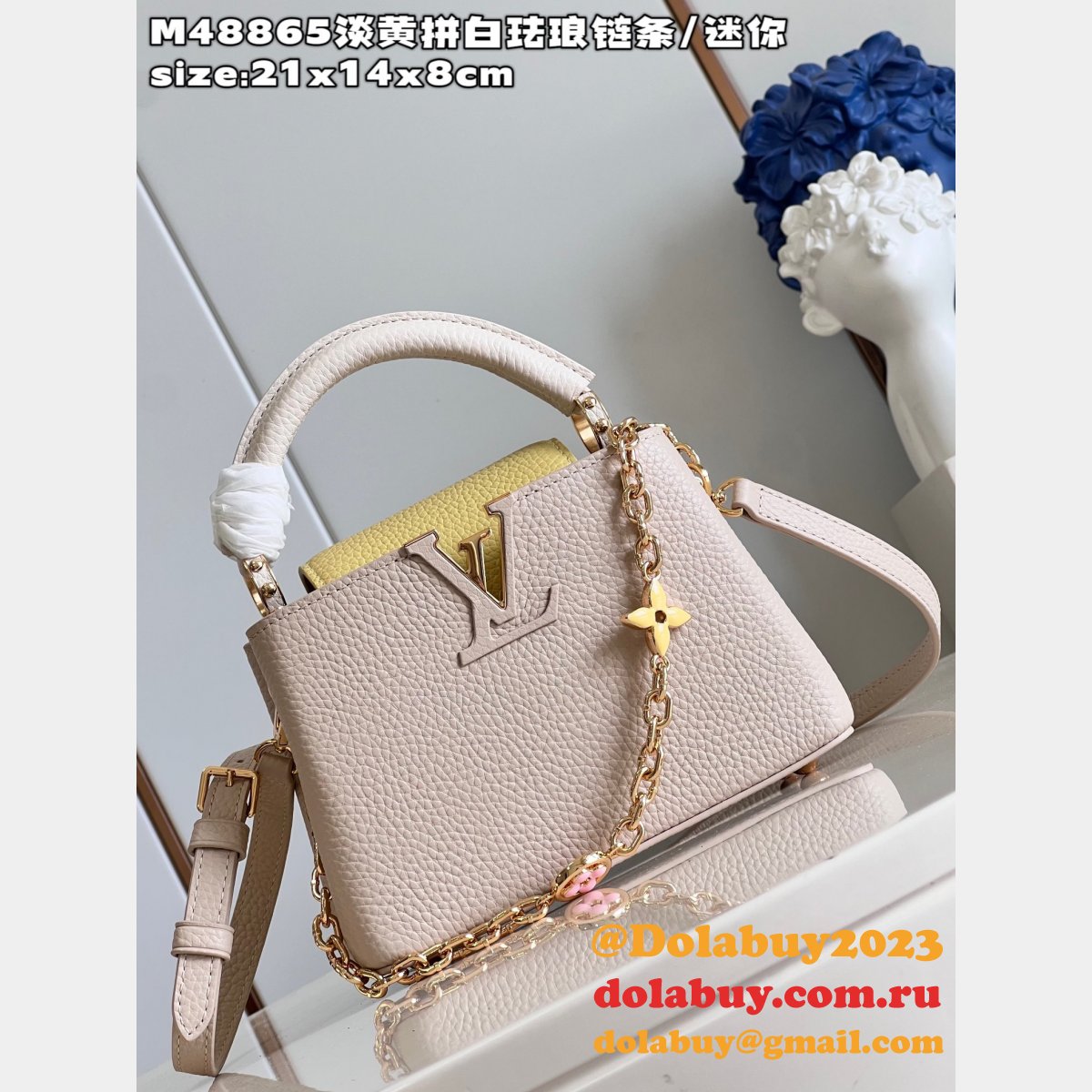 Perfect Designer Inspired Bag M48865 Louis Vuitton Capucines Fake Bag