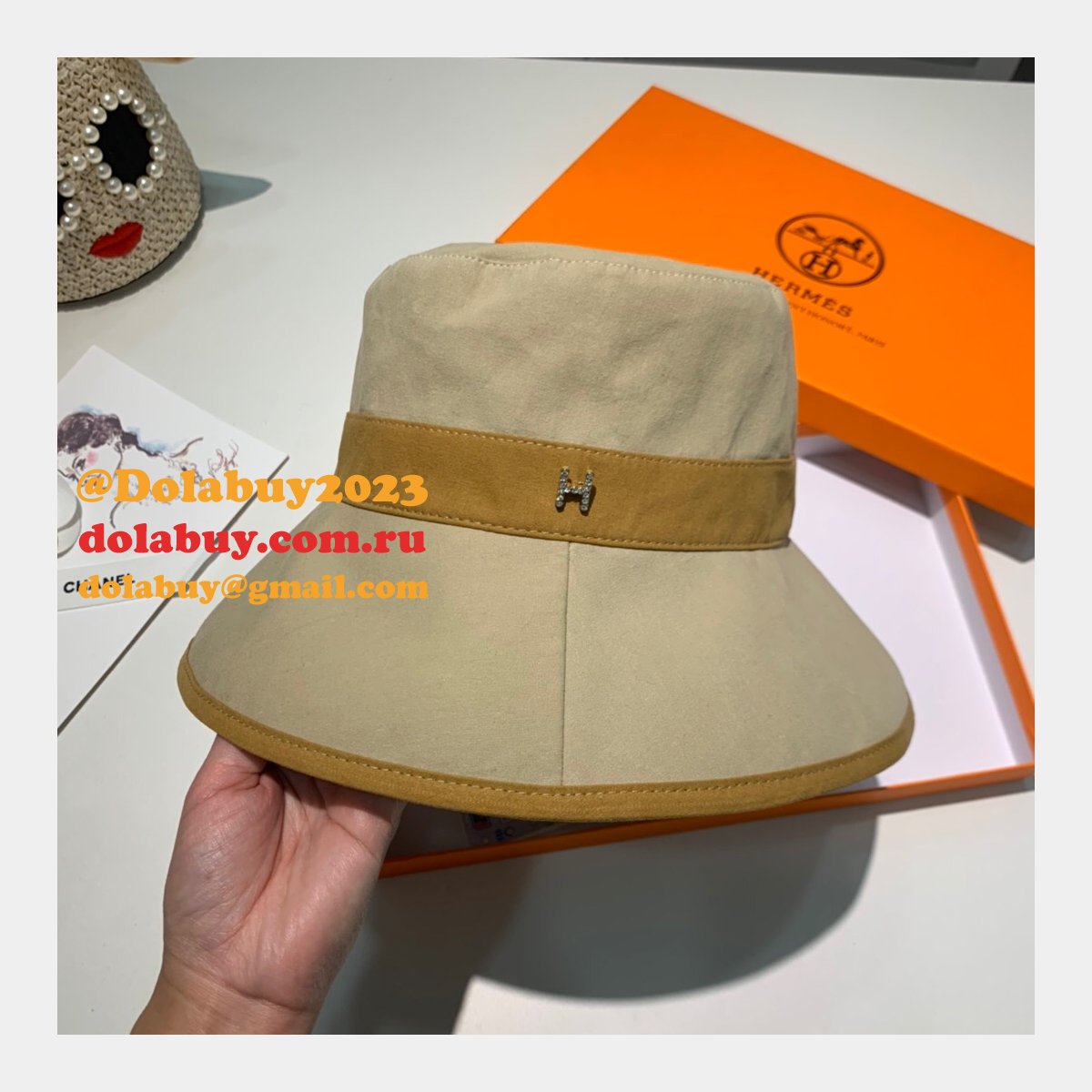 Hermes Top Quality H deduction Fishermans hat