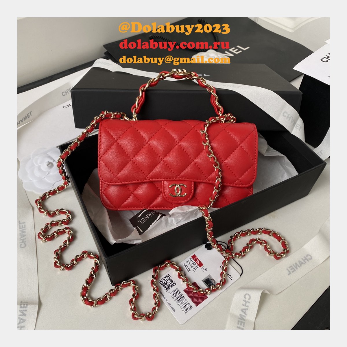 Wholesale Flap Phone Holder Fashion AP3226 Chain Replica Bag