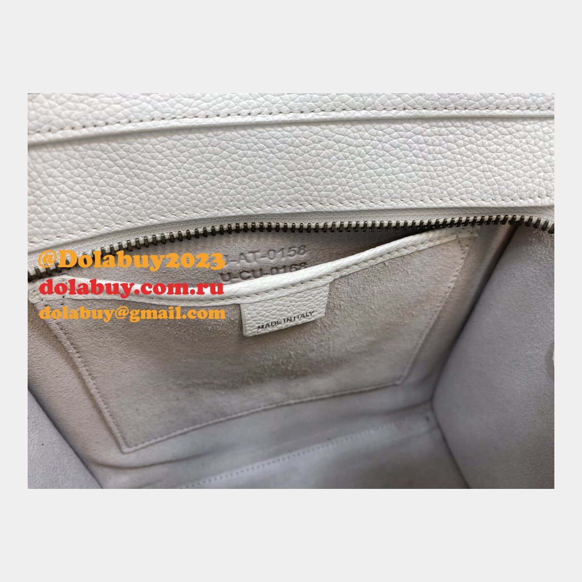 Buy Online Celine White Nano Luggage Bag-168243