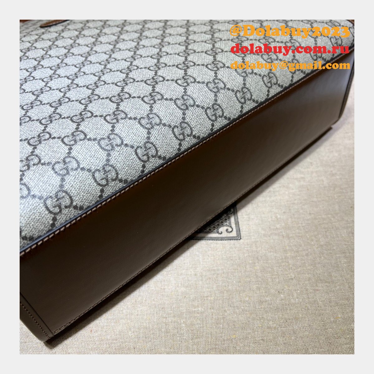 high quality replica G*u*i 674155 tote with interlocking g bag