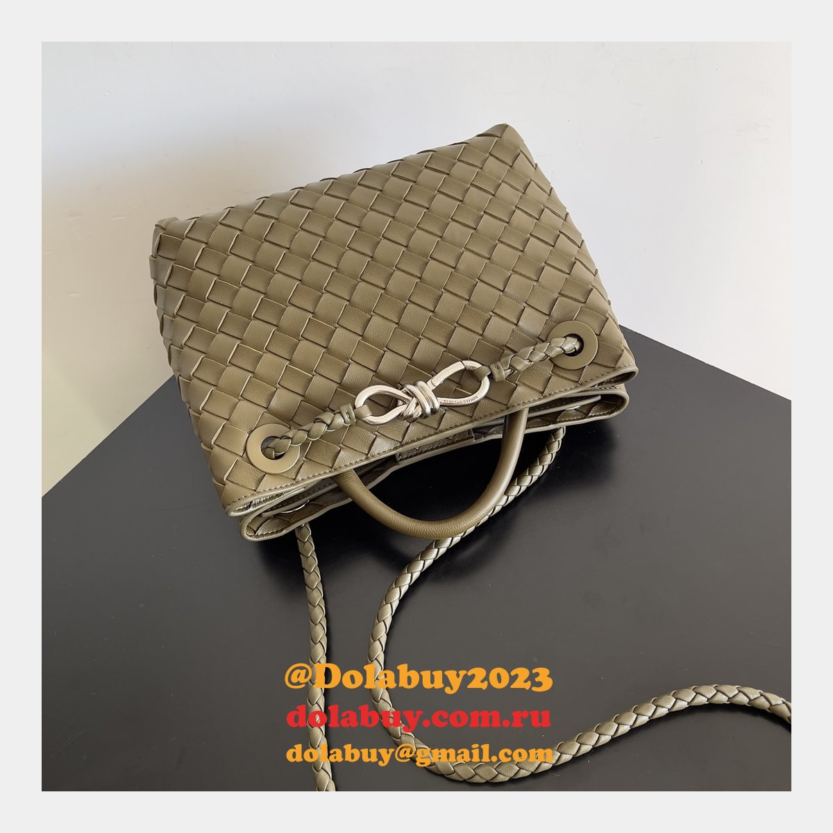 b0tte*a Ven*ta andiamo small 25cm bag leather strap