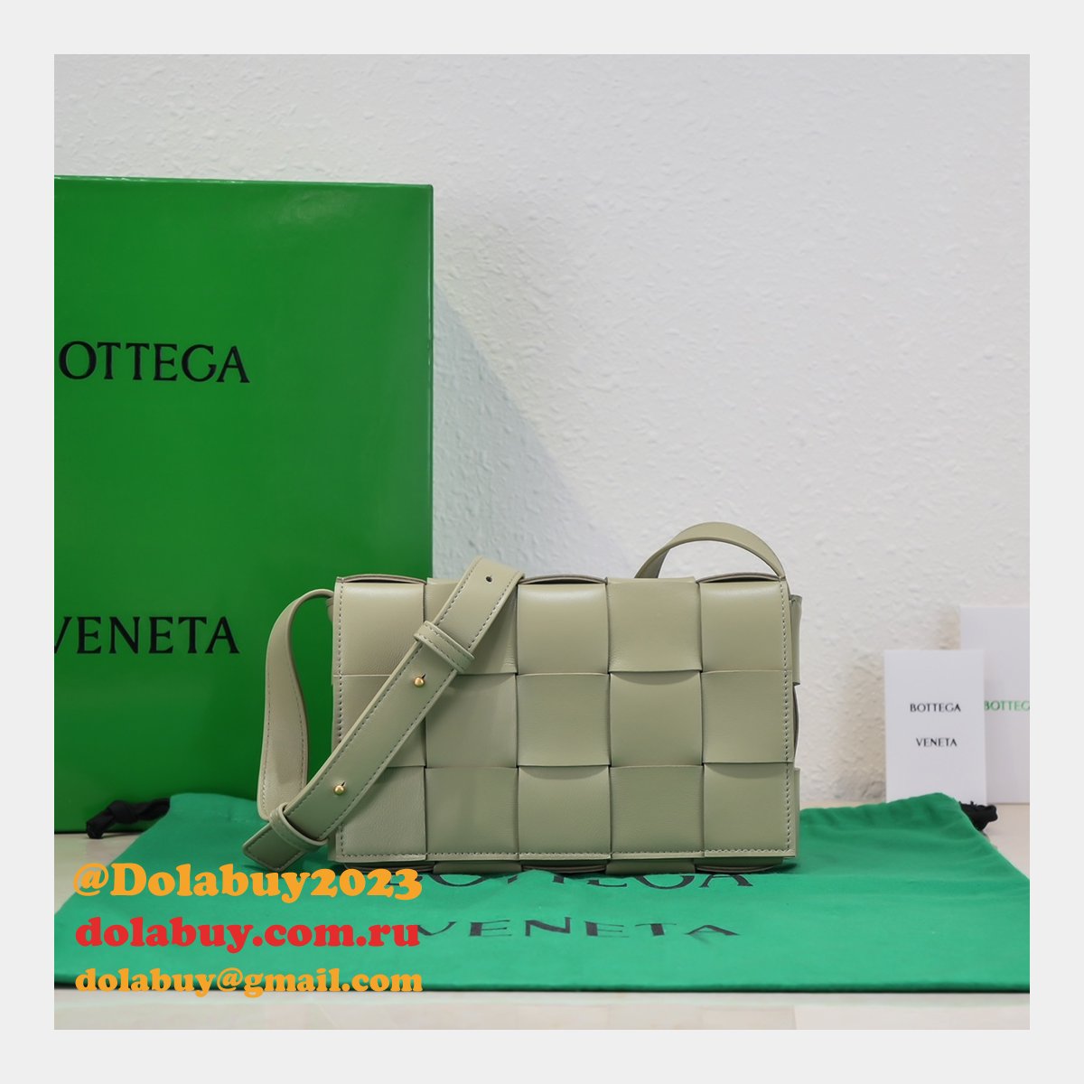 top quality b0tte*a Ven*ta cassette lambskin crossbody bag