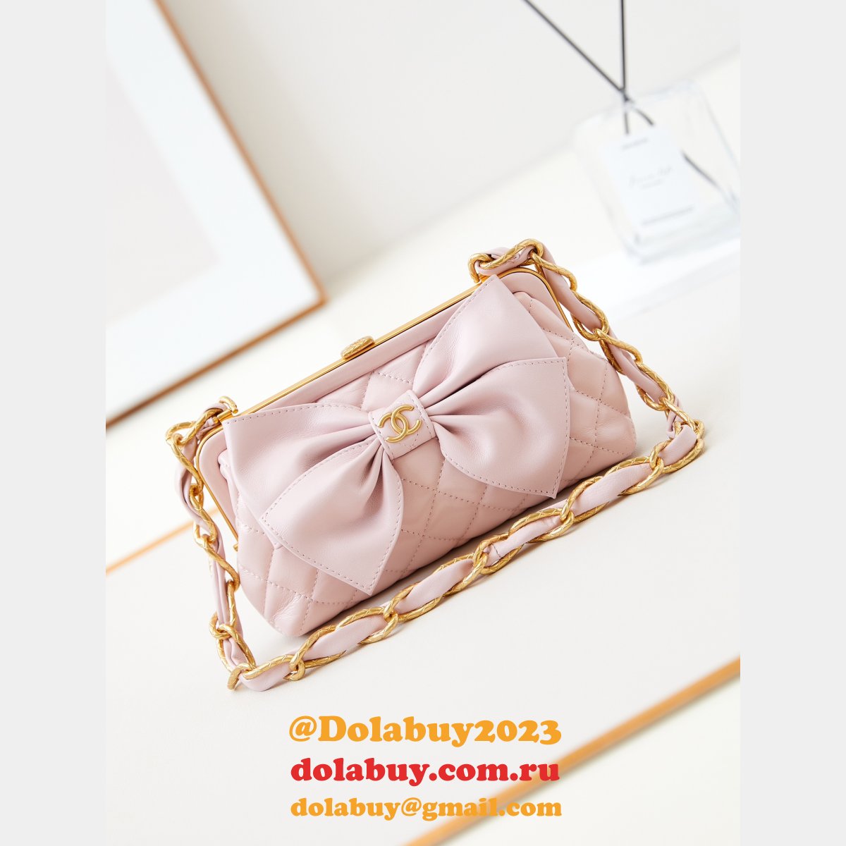 Luxury Designer AP4027 Replica Bow Frog Bag