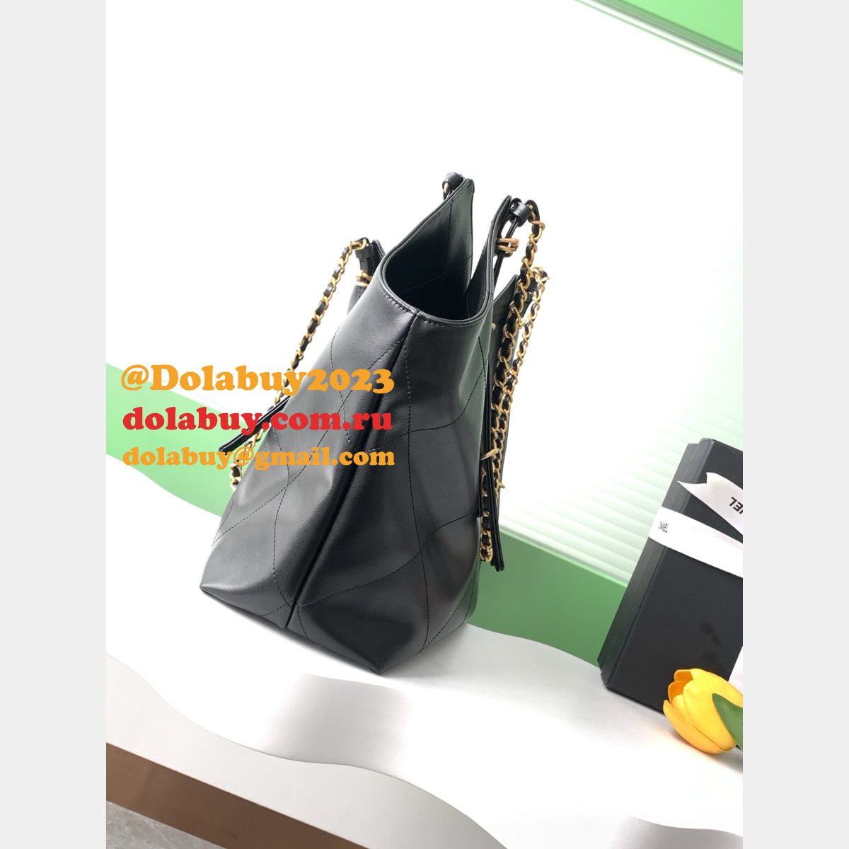 Replica 1:1 Mirror AS5466 & AS5463 Hobo Black Handbag