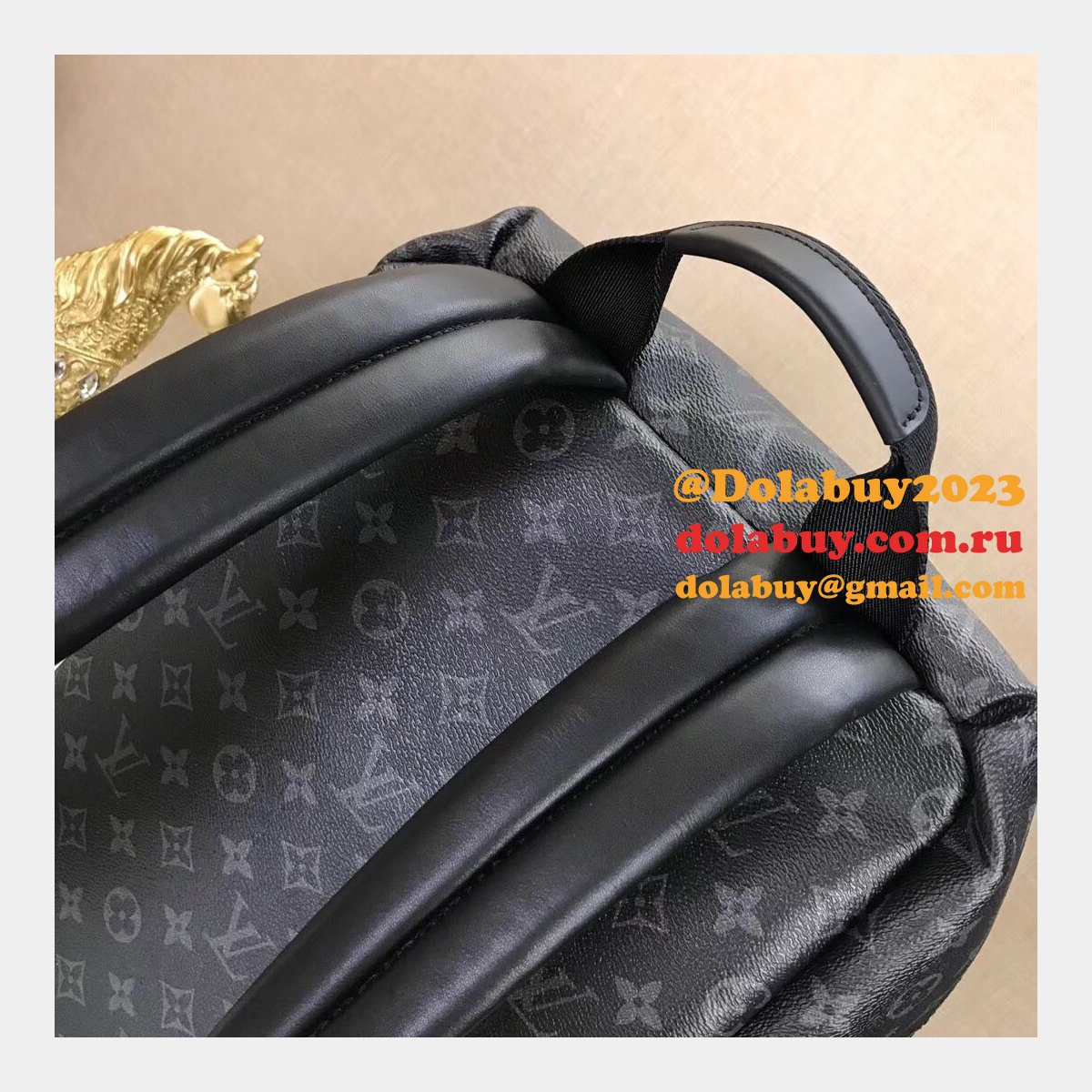 Louis Vuitton Replica M43186 Apollo Backpack Monogram Eclipse