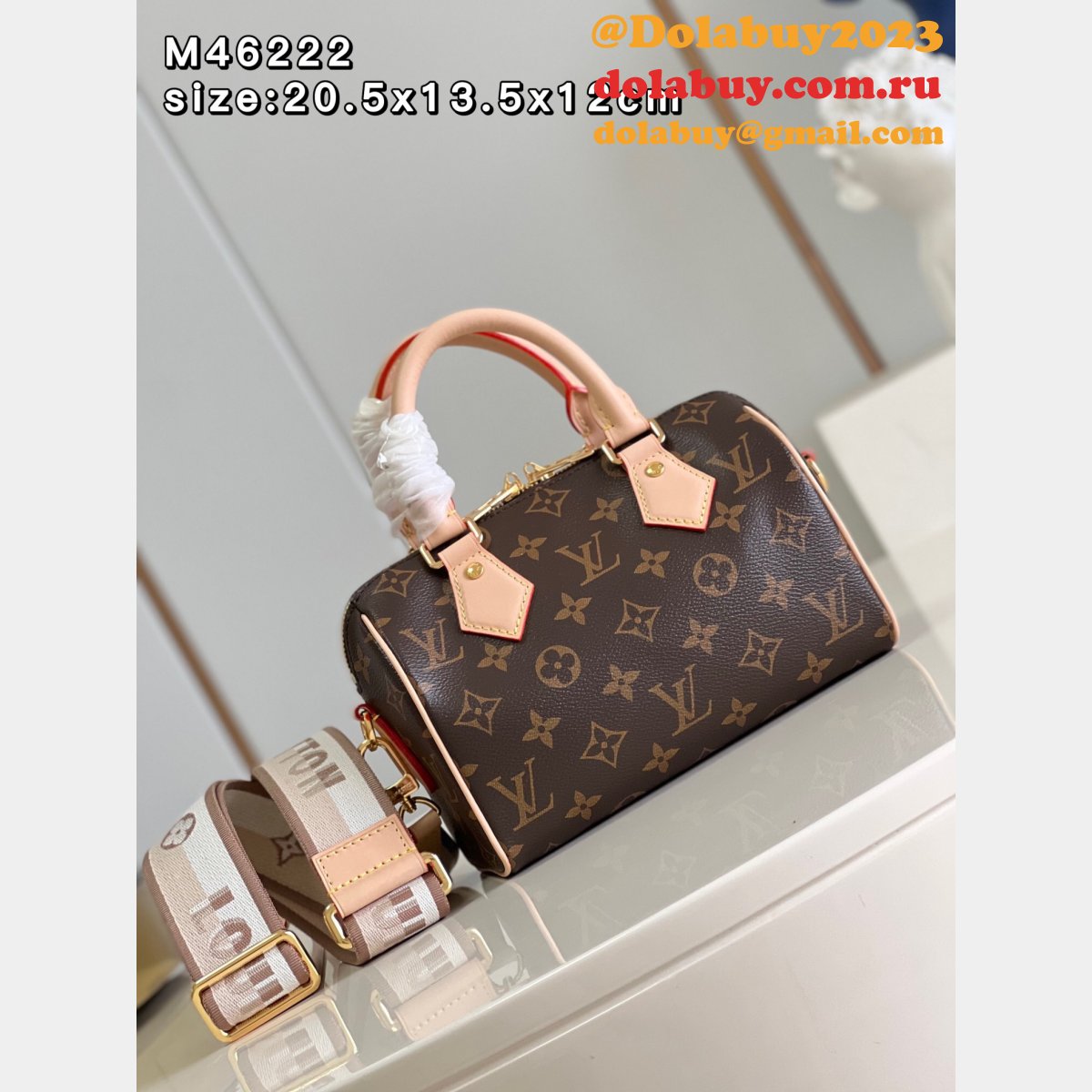 Find Cheap Louis Vuitton Replica M46222 Speedy Bandoulière 20 Monogram