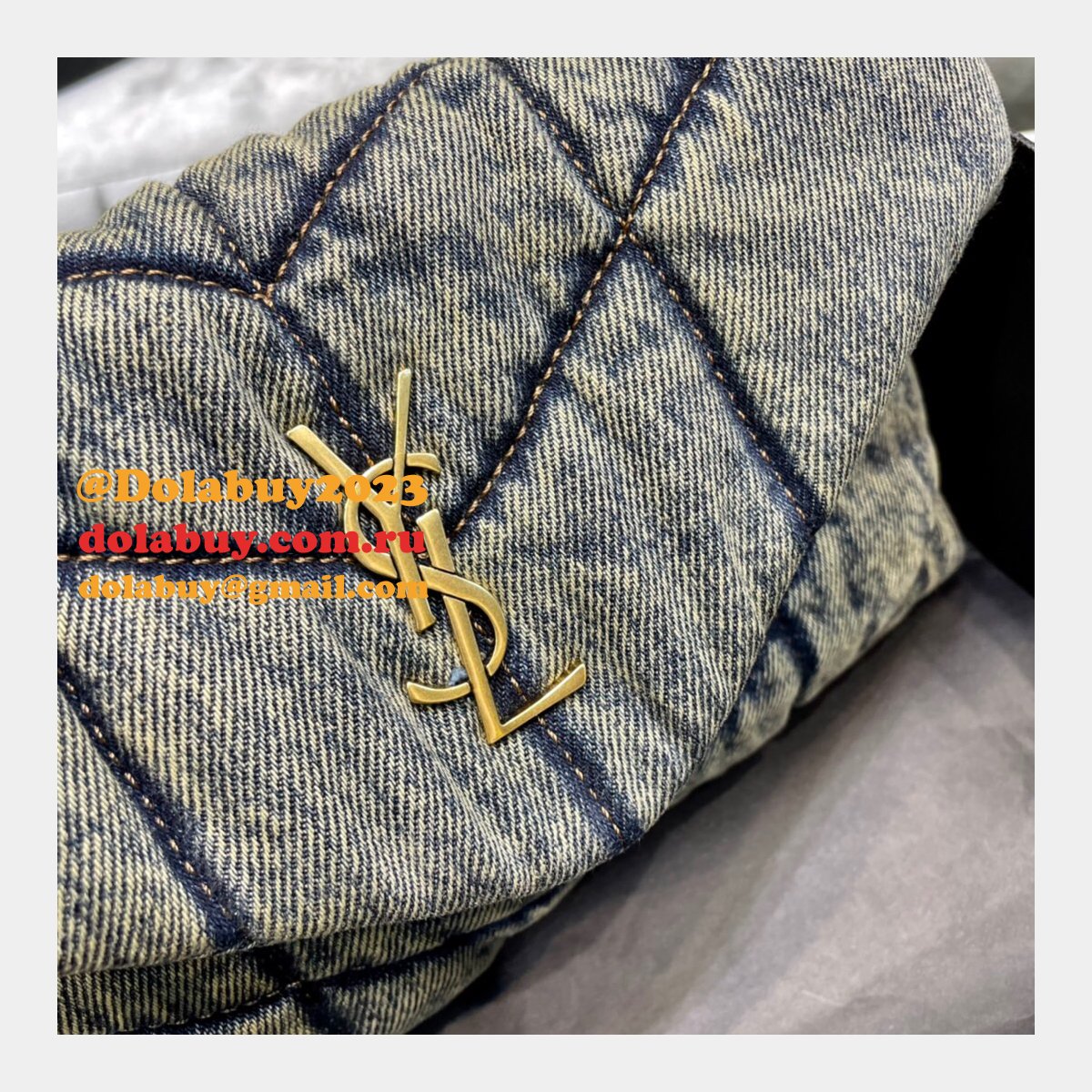 Saint Laurent Replica Loulou Puffer Shoulder 23CM Bag