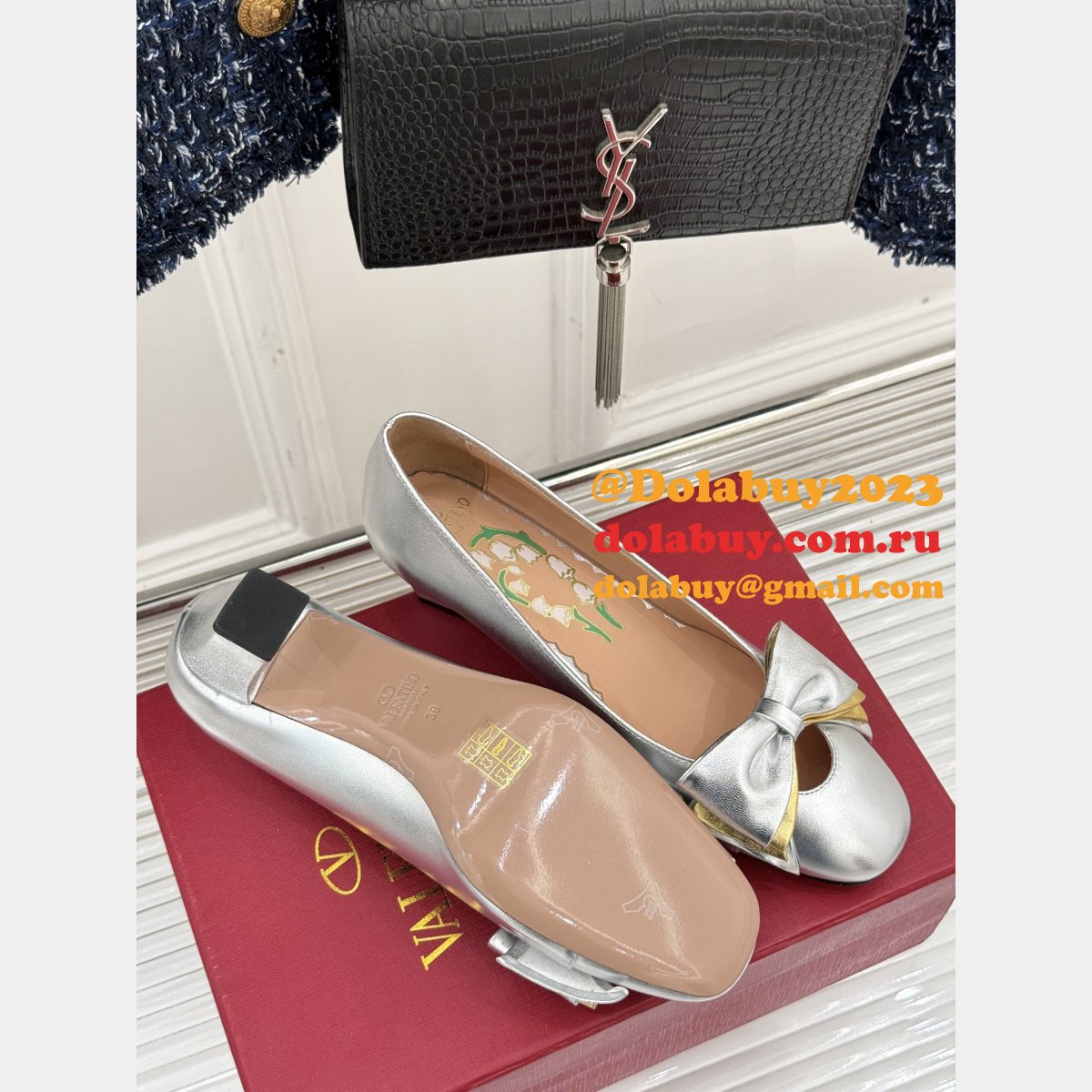 7 Star Valentino BOWOW PUMP IN KIDSKIN