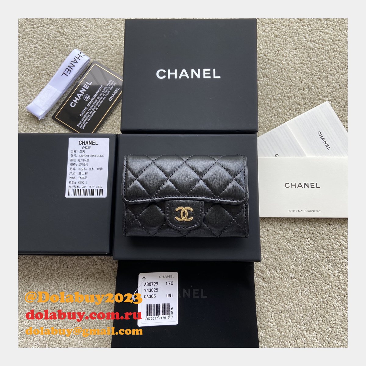 Wholesale CC Best Card Holder A80799 black color