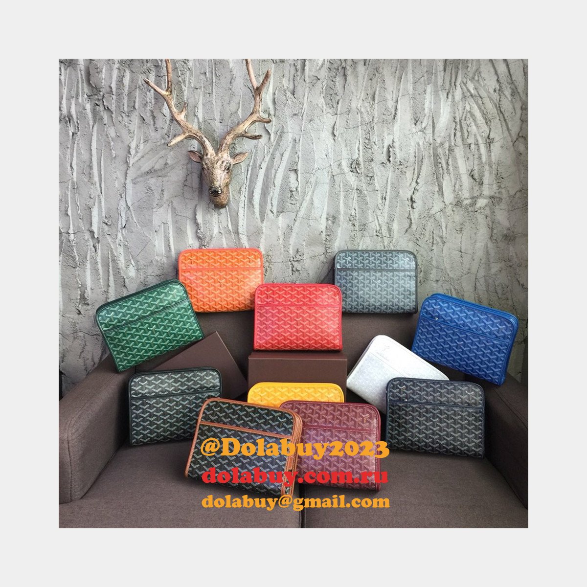Top Quality Goyard Multi-Color Cosmetic toiletry bag
