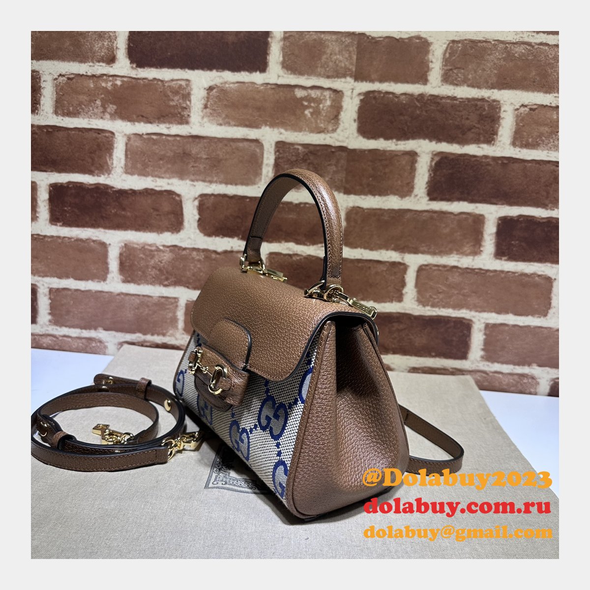 horsebit G*u*i 1955 replica top handle gg 7 star bag