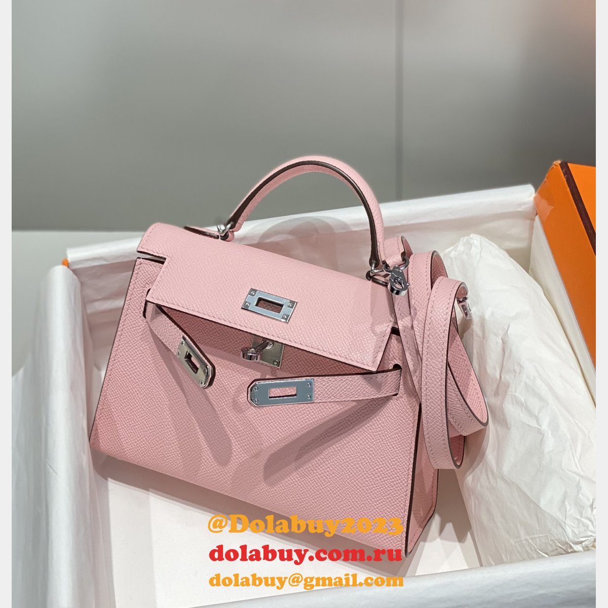 Replica Hermes Designer Epsom Kelly Pinks 19/25/28CM Bag Store