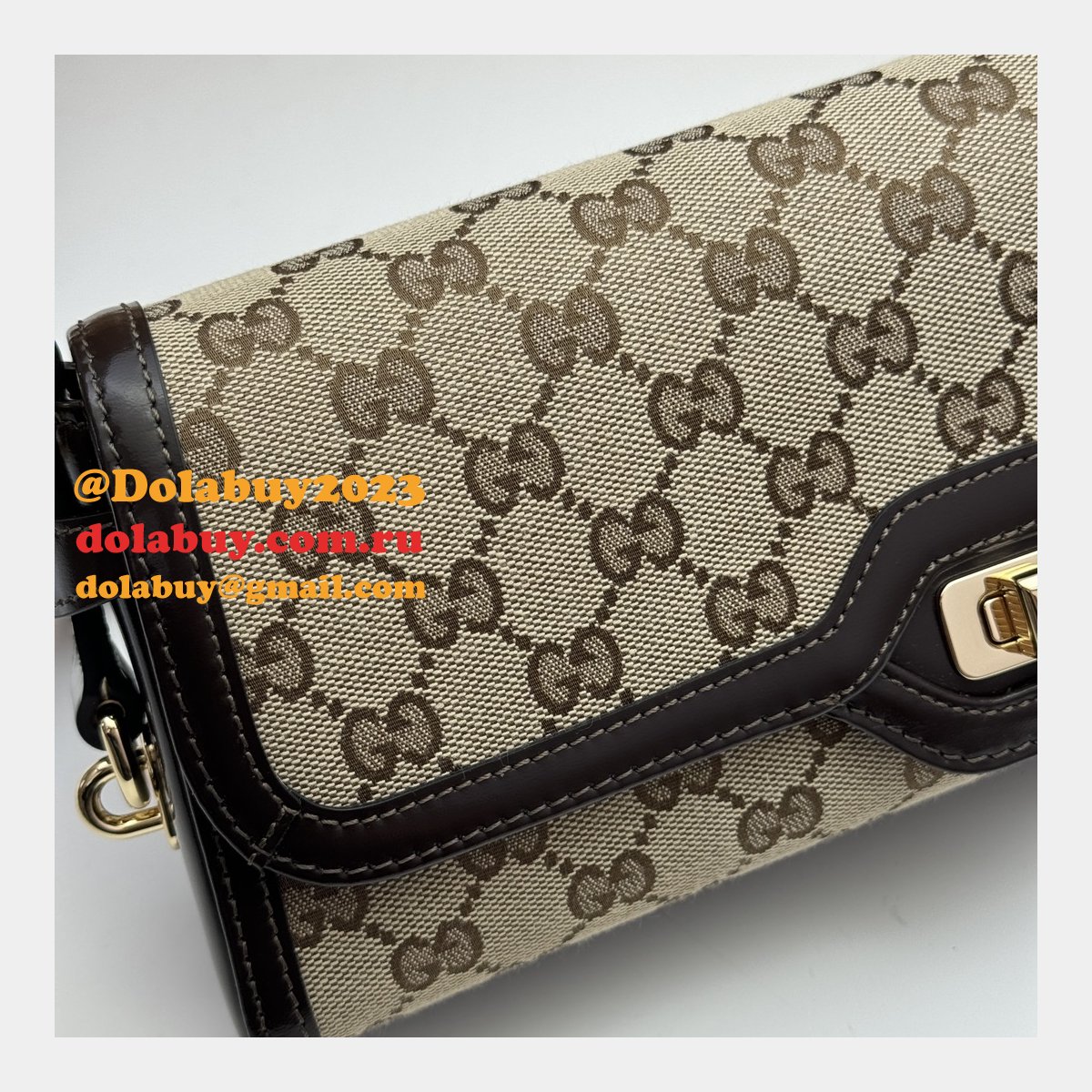 G*u*i designer luce 1:1 mirror 786027 replica shoulder bag