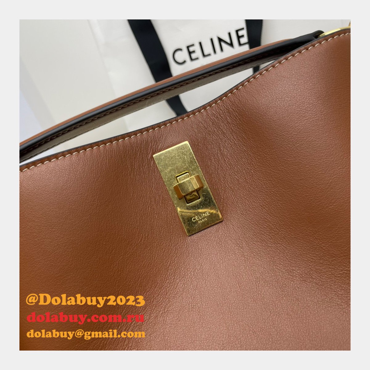 UK Celine Perfect Fake Quality Teen Bucket Triomphe Bag