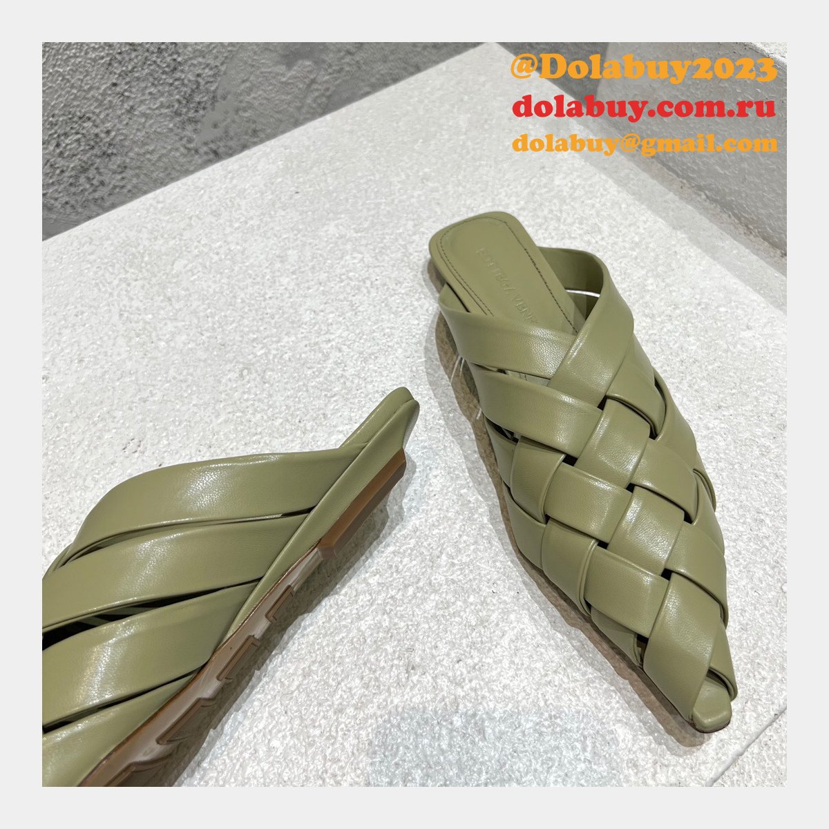 designer replica b0tte*a Ven*ta top quality flat sandals shoes