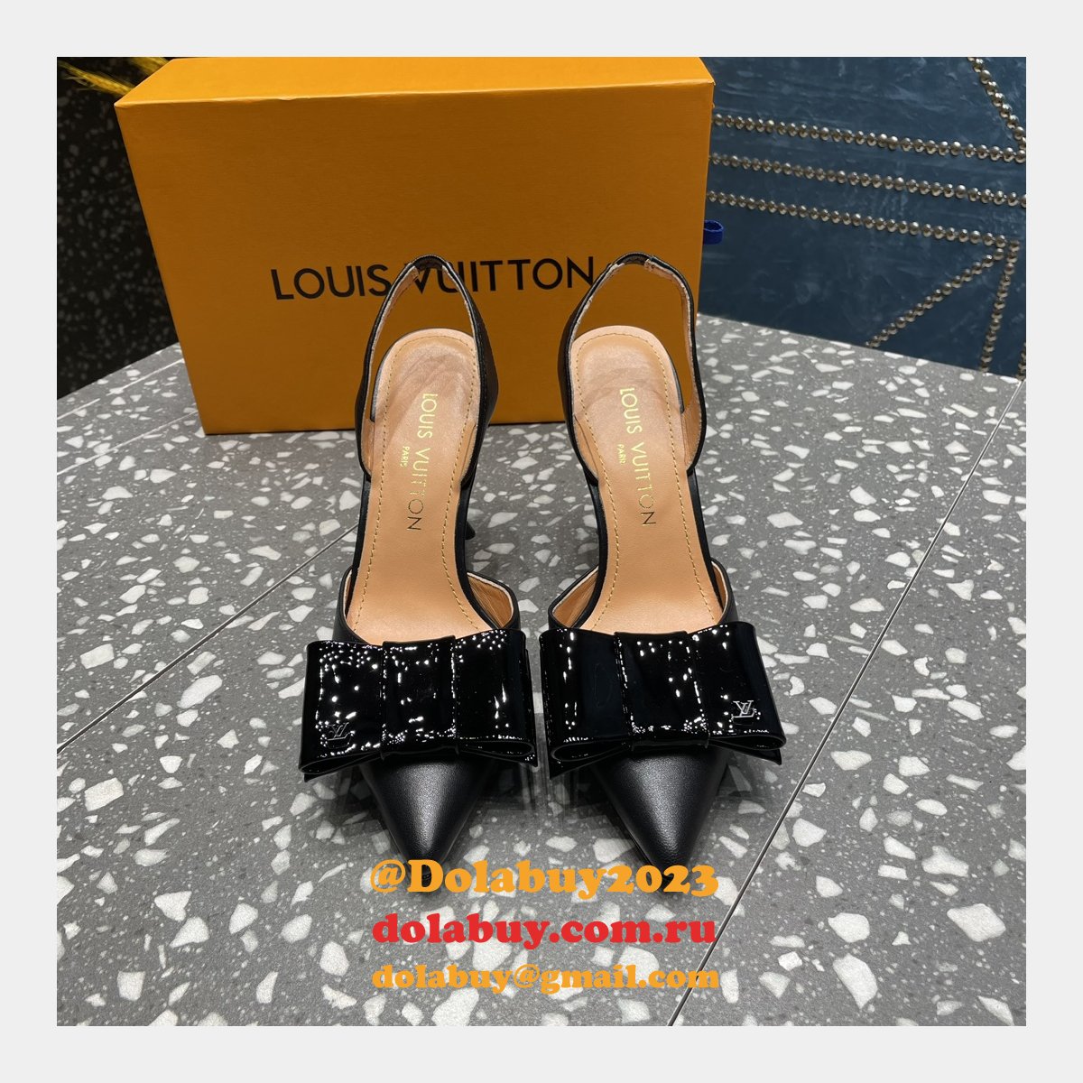 Knockoff LOUIS VUITTON Blossom Slingback Pump Cheap