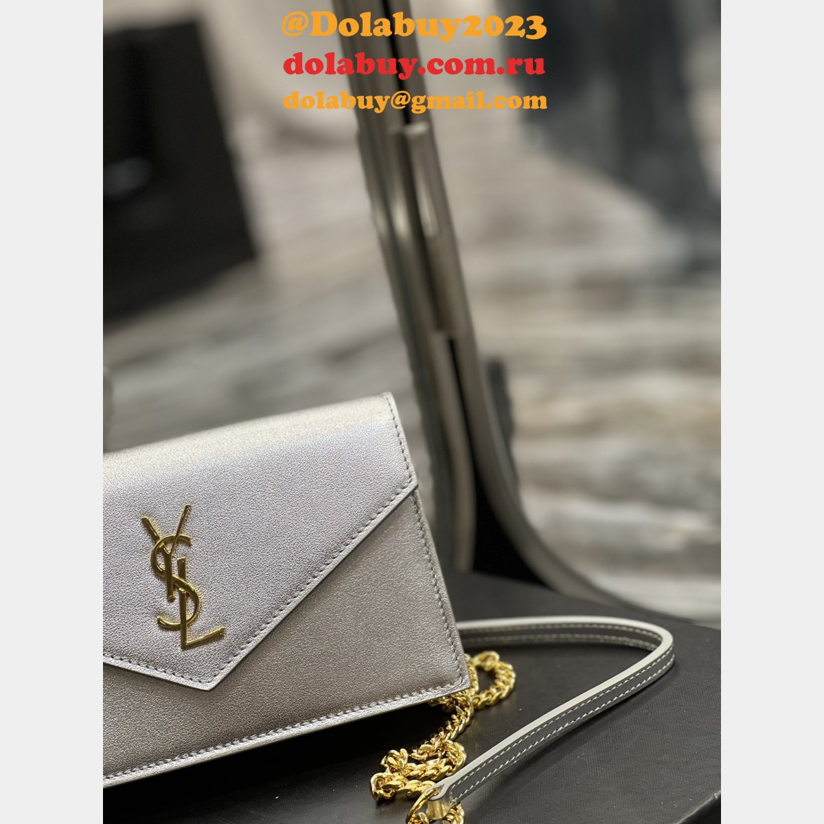 Replica Saint Laurent WOC Cassandra Chain 393953 Bag