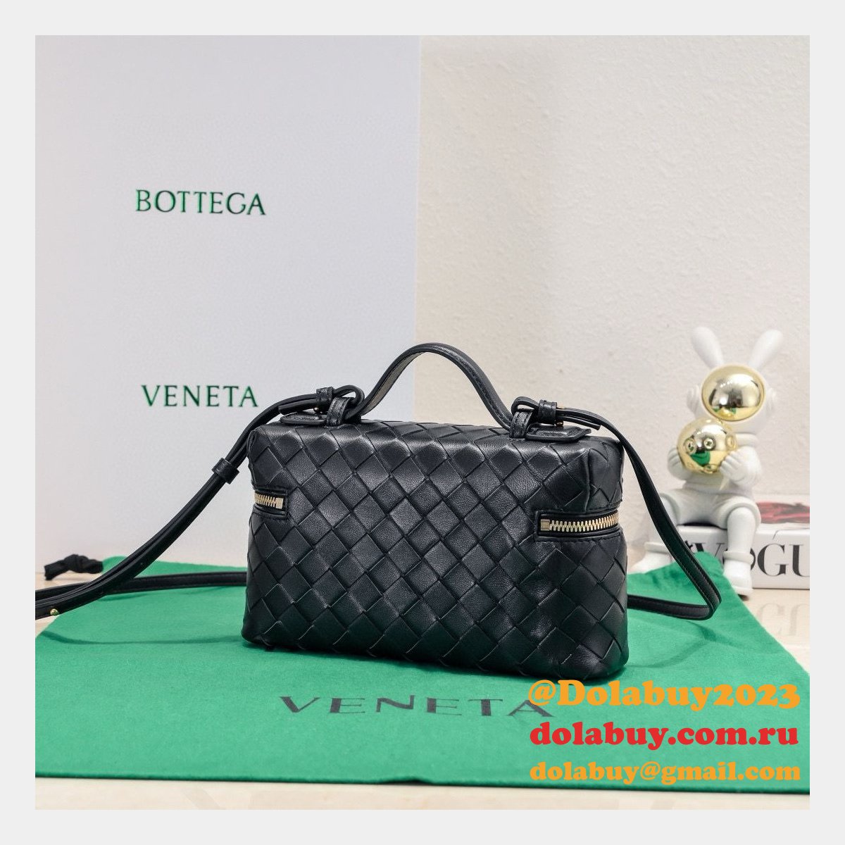 luxury b0tte*a Ven*ta 1:1 mirror vanity case 789109