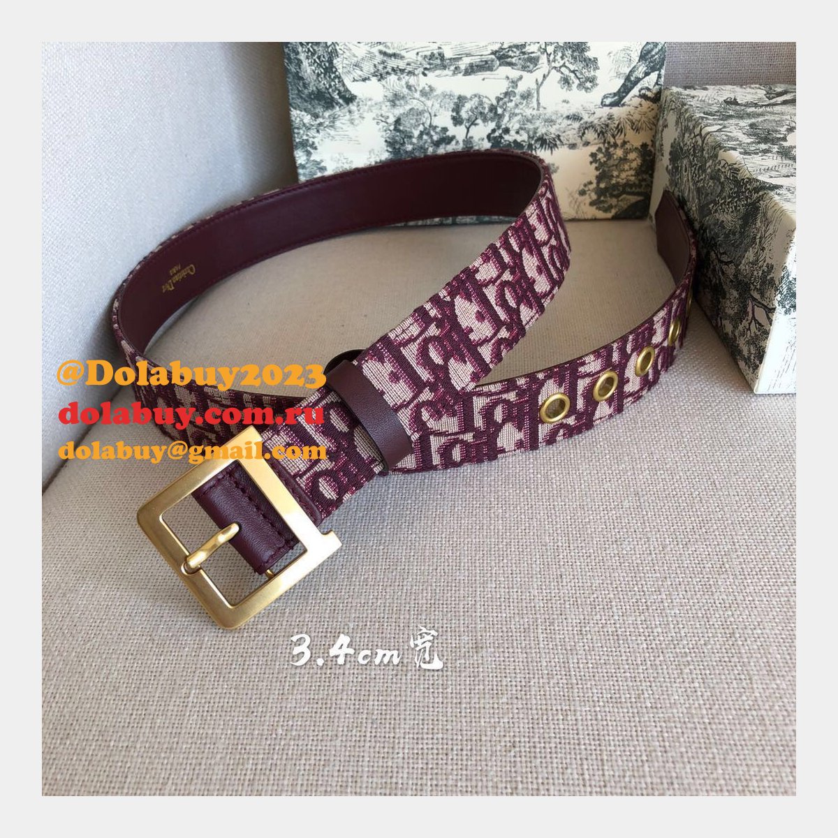 Christian Dior Replica Belts 3.4cm Accessories Belts