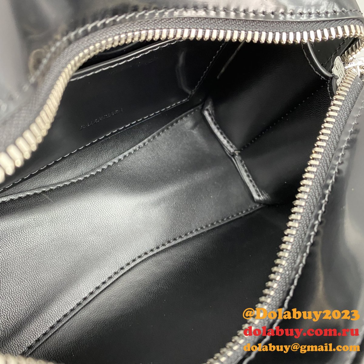 Designer balenciaga cuag Patent leather black