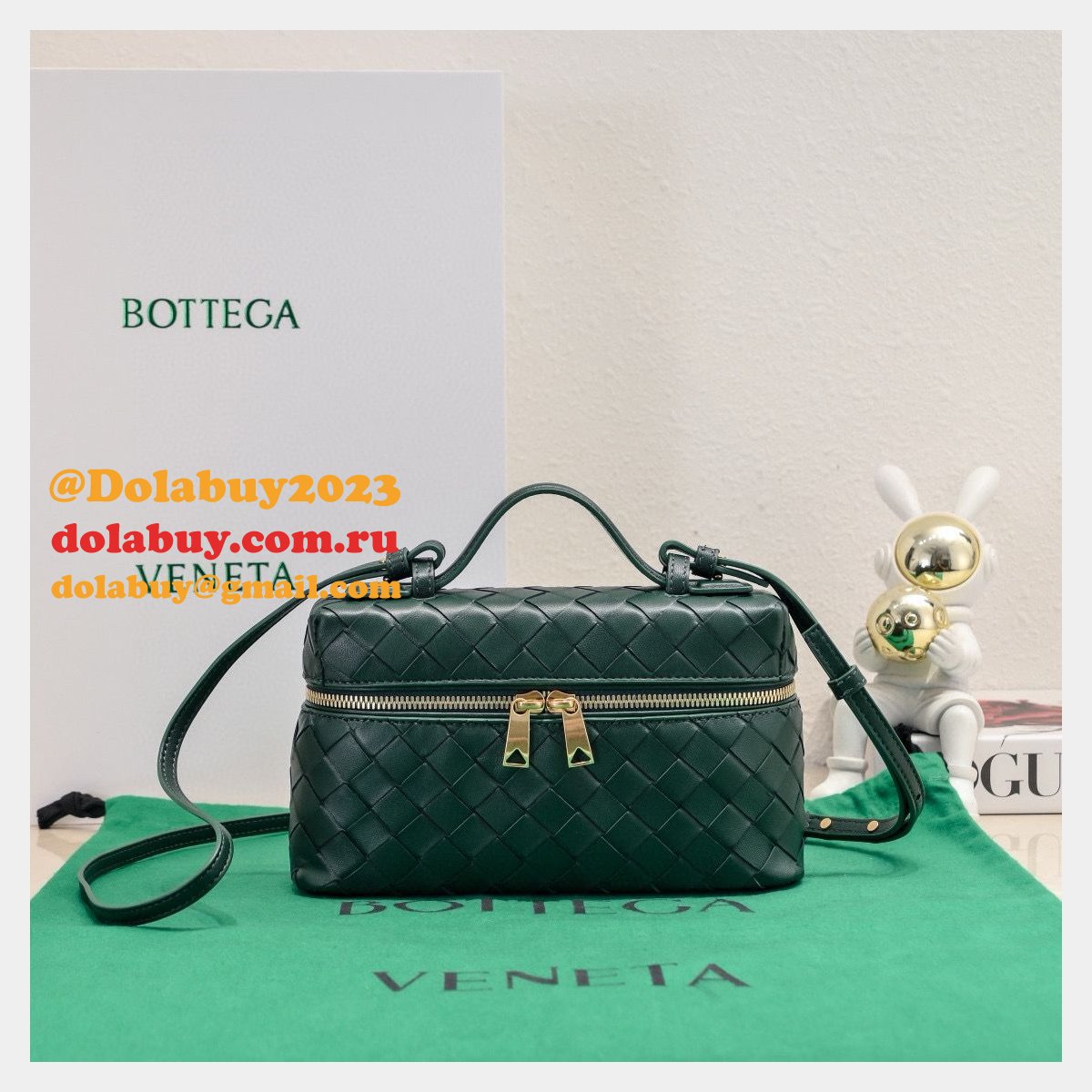 luxury b0tte*a Ven*ta 1:1 mirror vanity case 789109